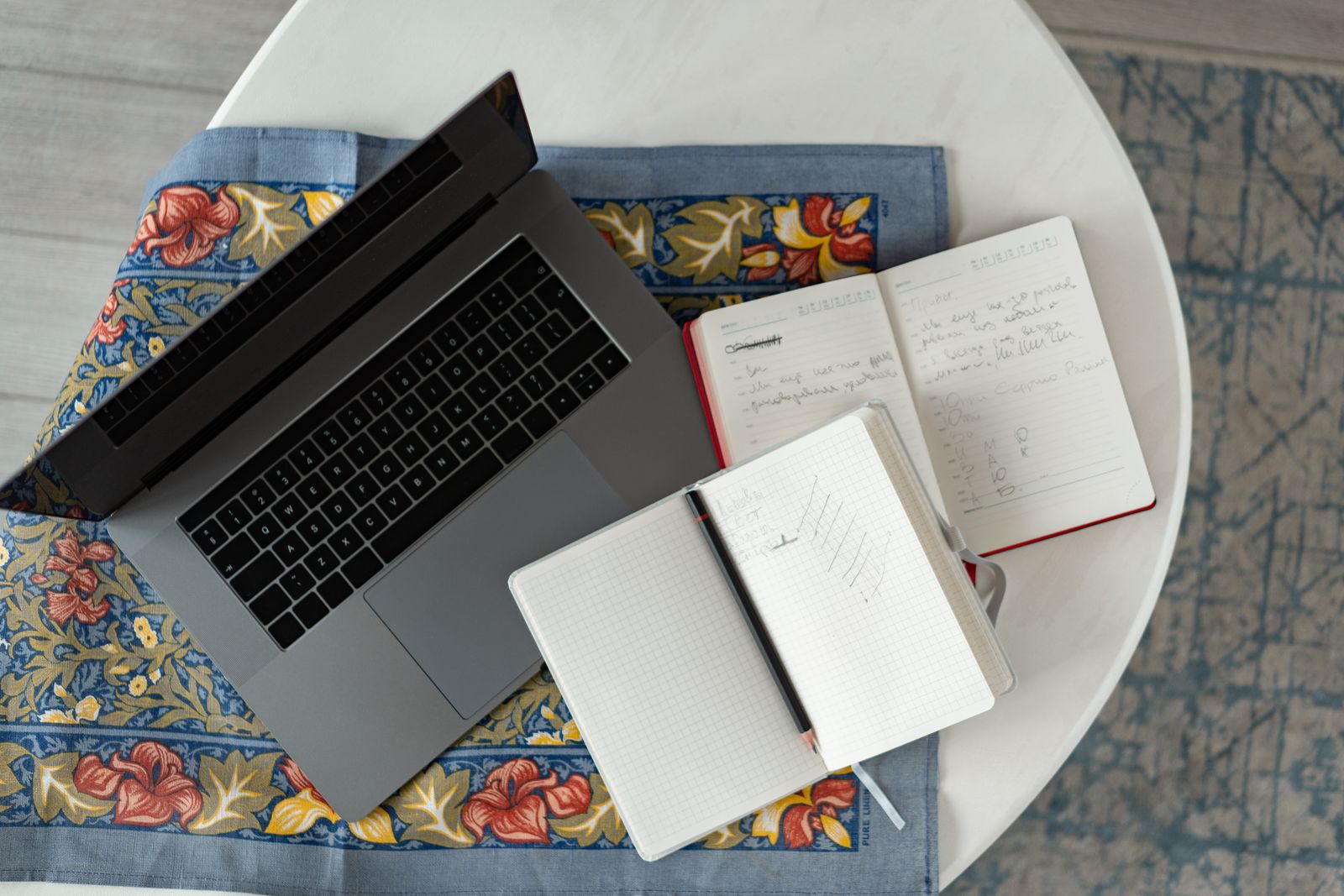 A structured financial learning plan on a desk