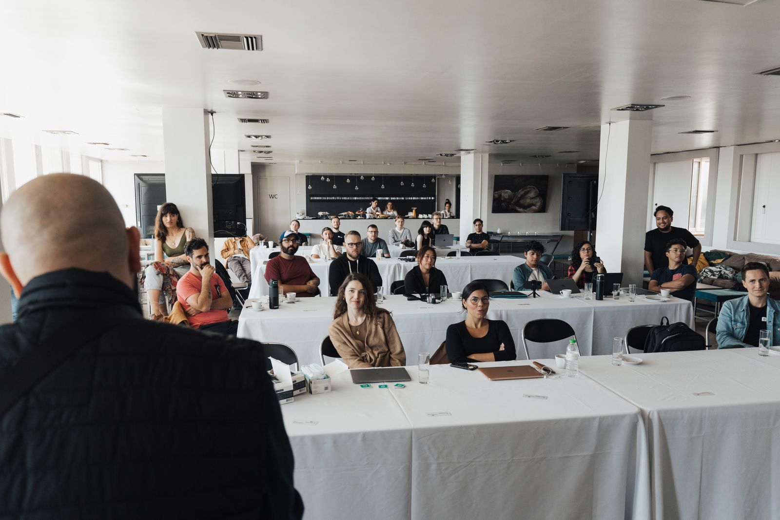 Learners participating in a practical workshop